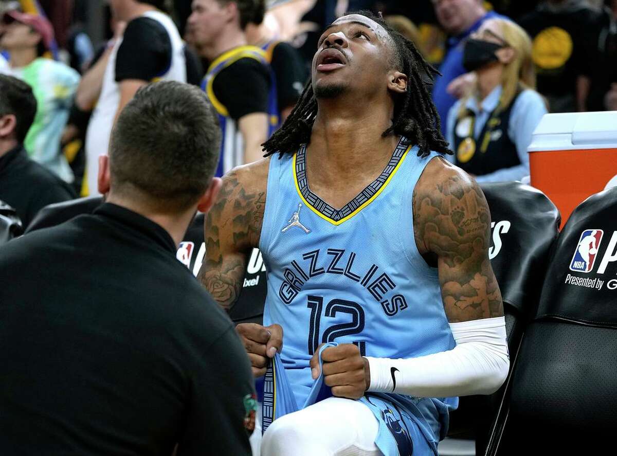 Grizzlies guard Ja Morant, who left Game 3 midway in the fourth quarter, suffered a bone bruise at some point during the game with the Warriors.