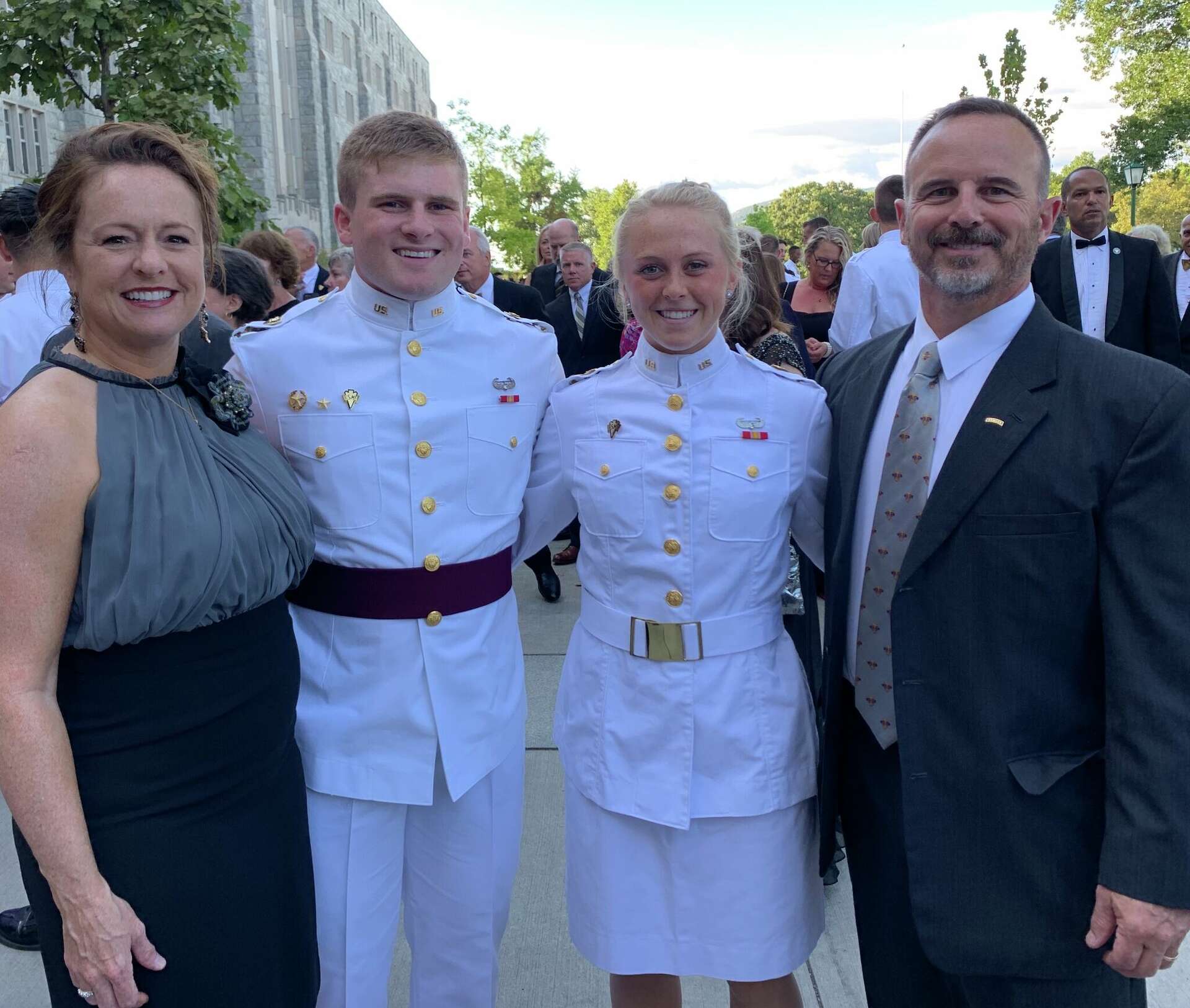 west point graduation dress code 3 graduates, 1 family Orchid Bloom Clothing