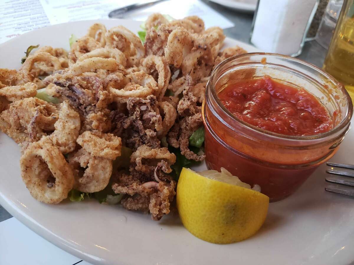 Crispy, tender, light calamari at Ponza Italian Kitchen & Pizza in Norwalk, Conn. 