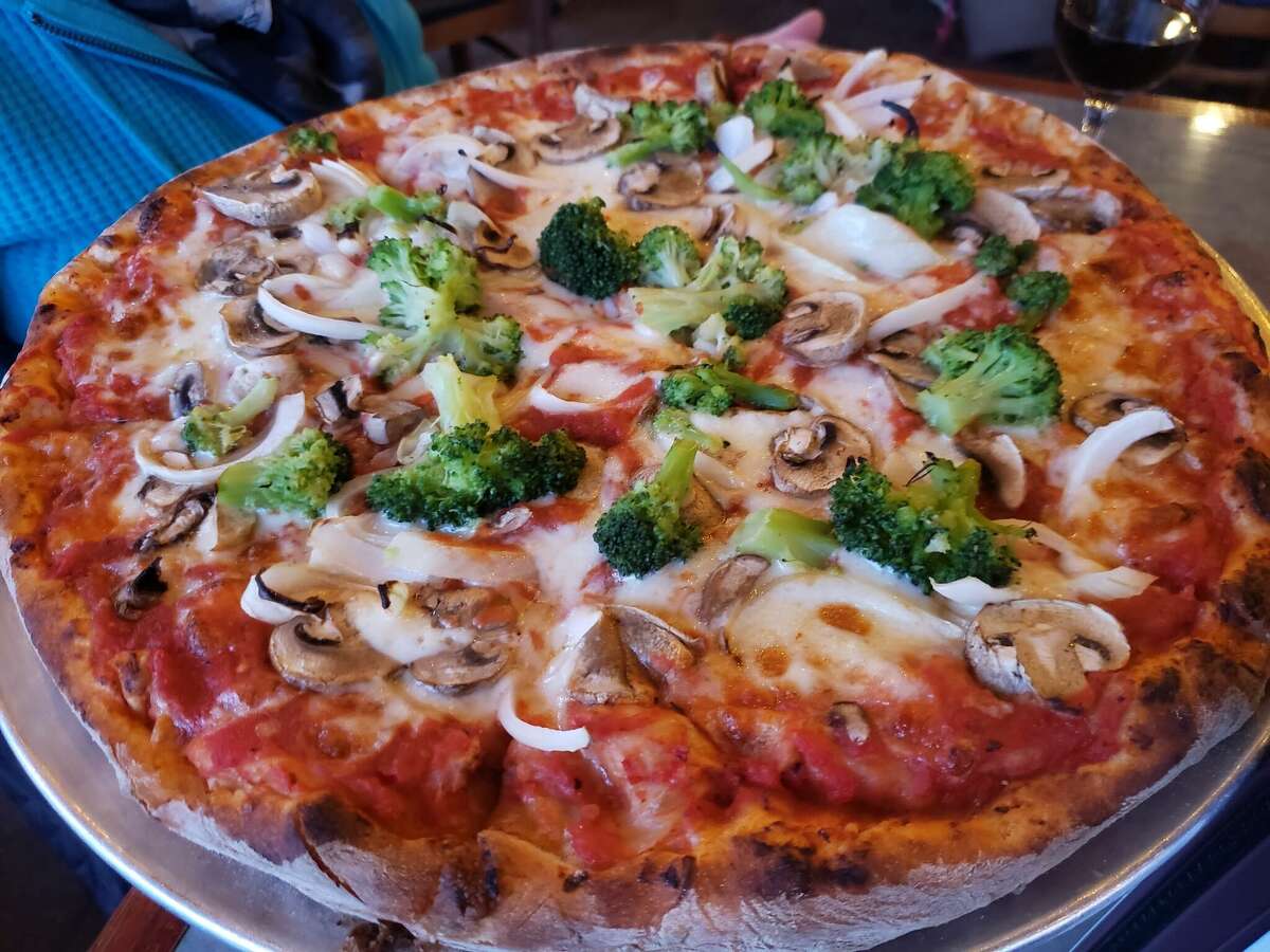 A pizza at Ponza Italian Kitchen & Pizza in Norwalk, Conn. 