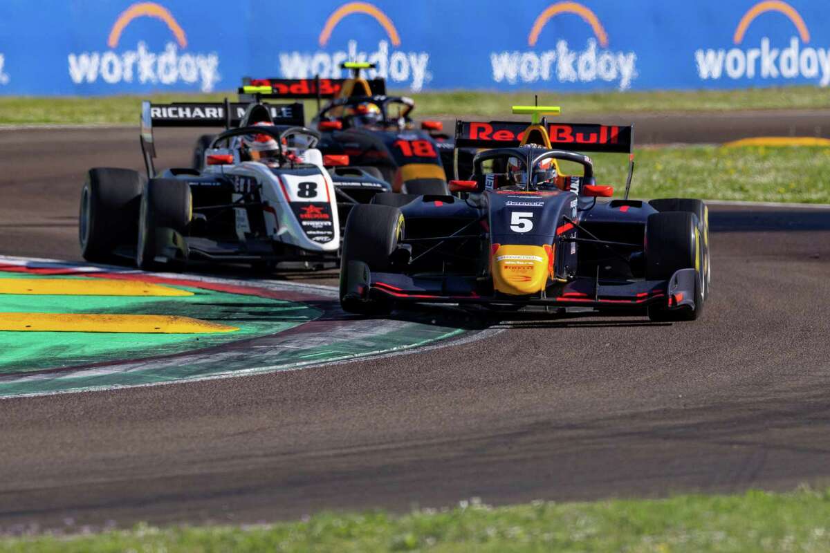 Jak Crawford, driving car No. 5 for his F3 Red Bull team, has been based in Europe, on and off, since he was 12.