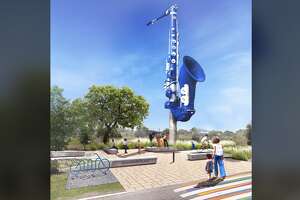 Houston's 70-foot blue saxophone statue might have a new home