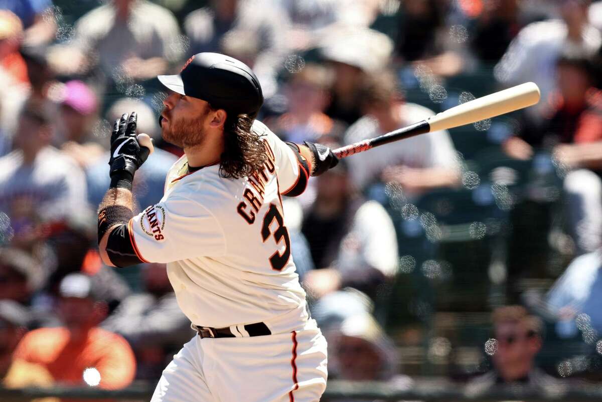 Shortstop Brandon Crawford’s two-run home run in the fifth inning against the Colorado Rockies was his third of the season.