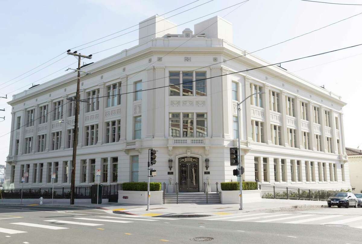 The Historic Bethlehem Steel Building, which has been taken over by Restoration Hardware and converted into RH San Francisco, The Gallery is seen in San Francisco, Calif., on Monday, April 18, 2022. The new showroom is located at the corner of Illinois and 20th Street in the developing Pier 70 neighborhood.