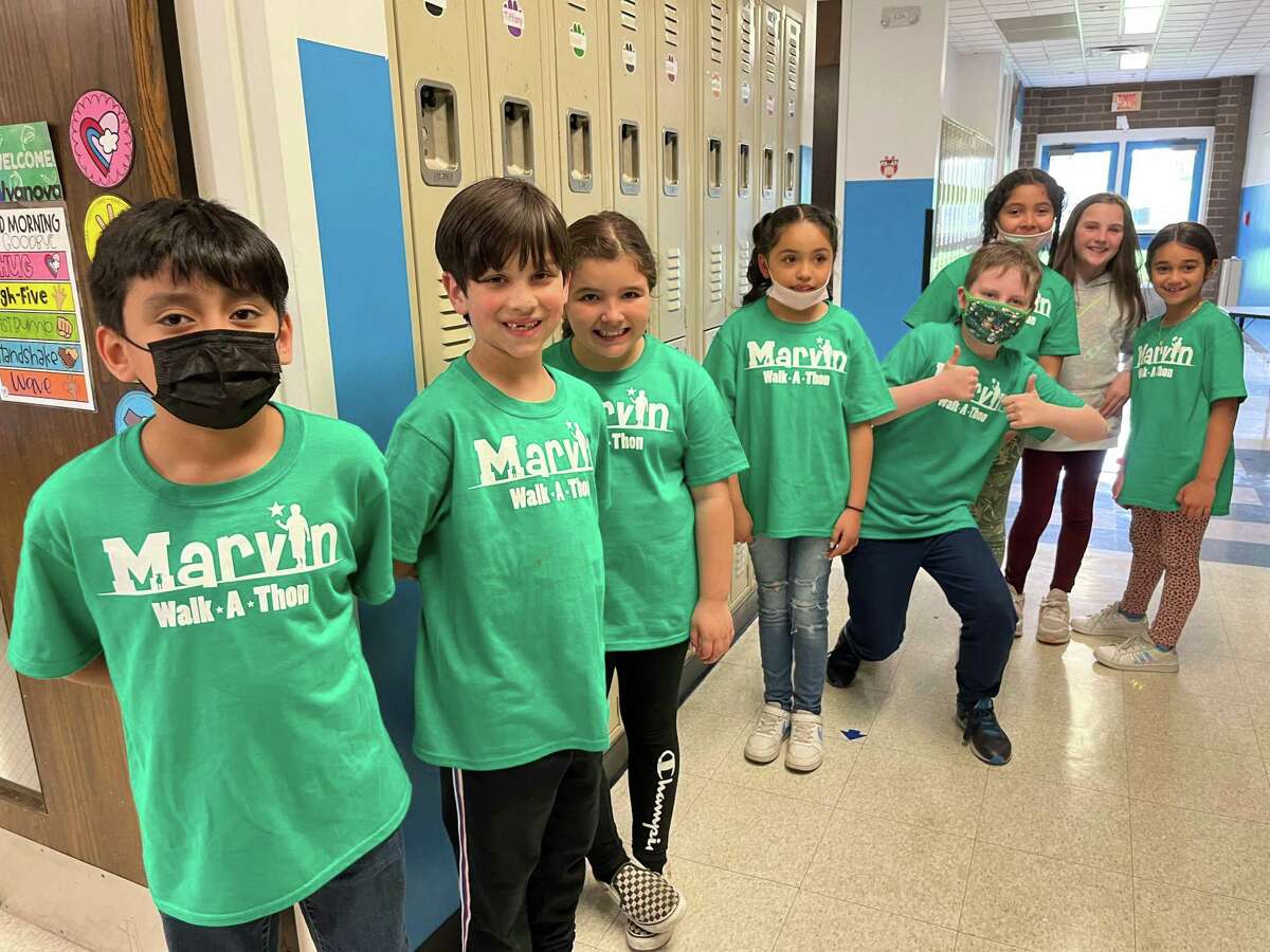 Marvin Elementary School students raised nearly $30,000 for their school during the annual Walk-A-Thon fundraiser, which returned this year after a three-year absence due to COVID.