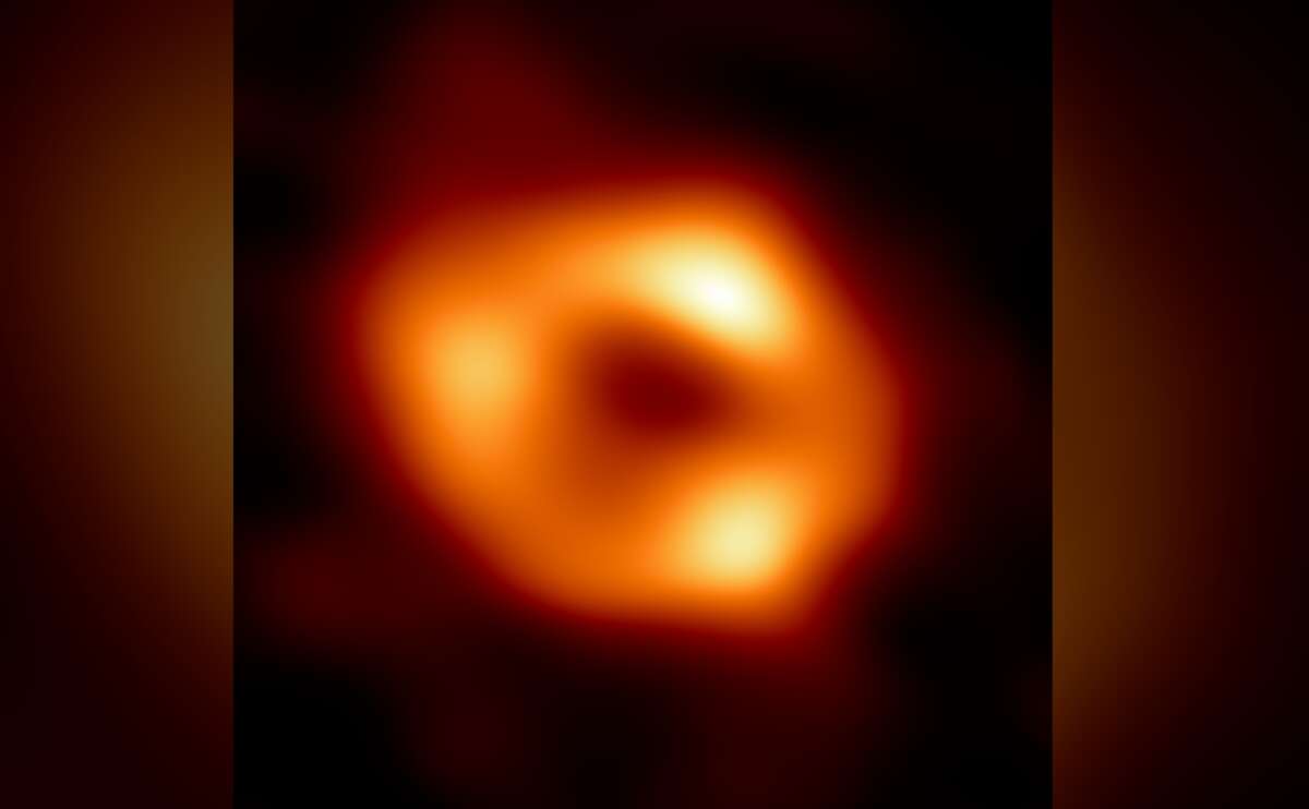 Scientists unveiled this composite image of Sagittarius A*, the supermassive black hole at the center of the Milky Way galaxy, on Thursday, May 12, 2022.