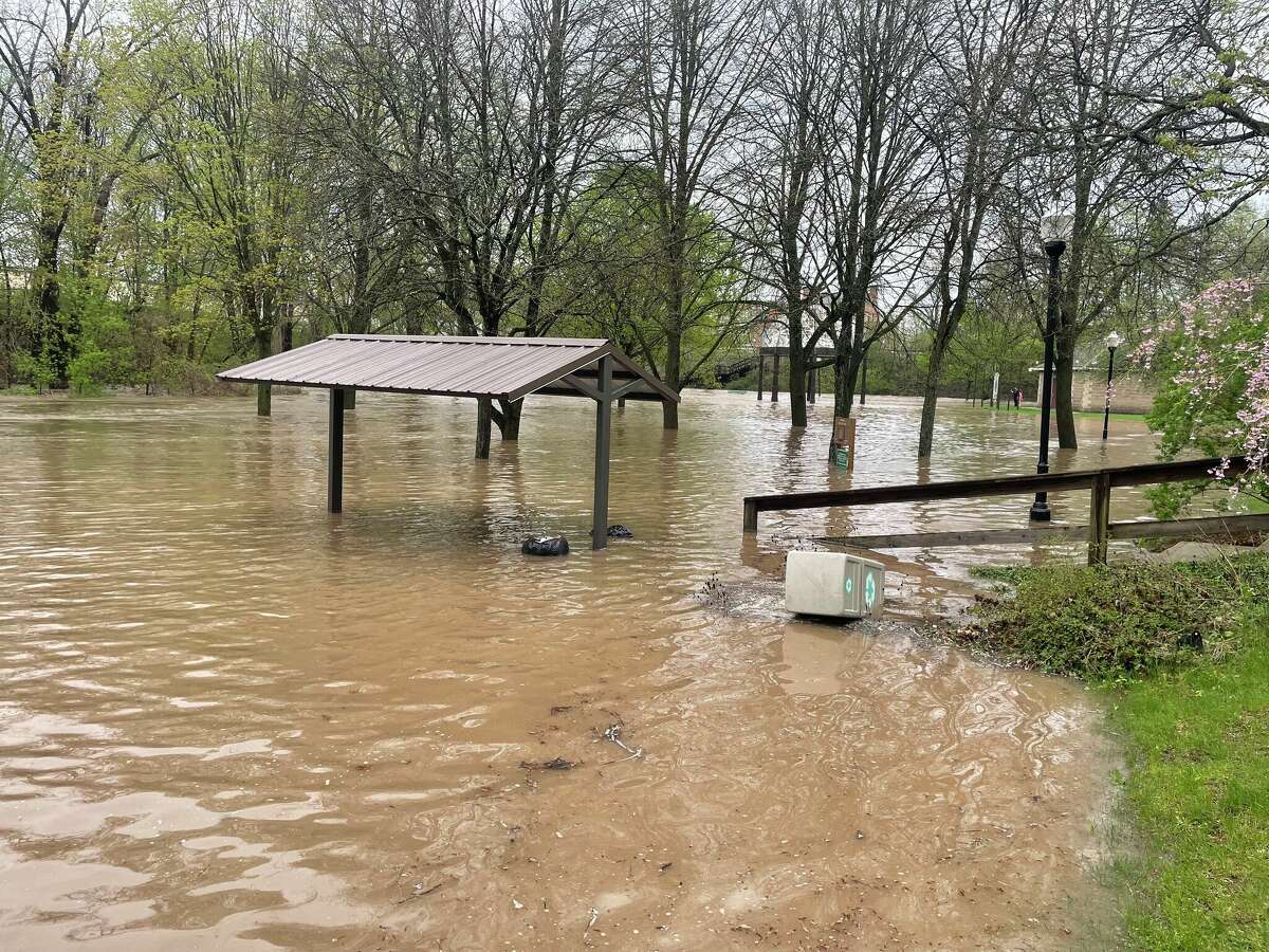 Several city roads and areas saw heavy flooding as a result of the torrential rain Big Rapids got on Wednesday, May 11.
