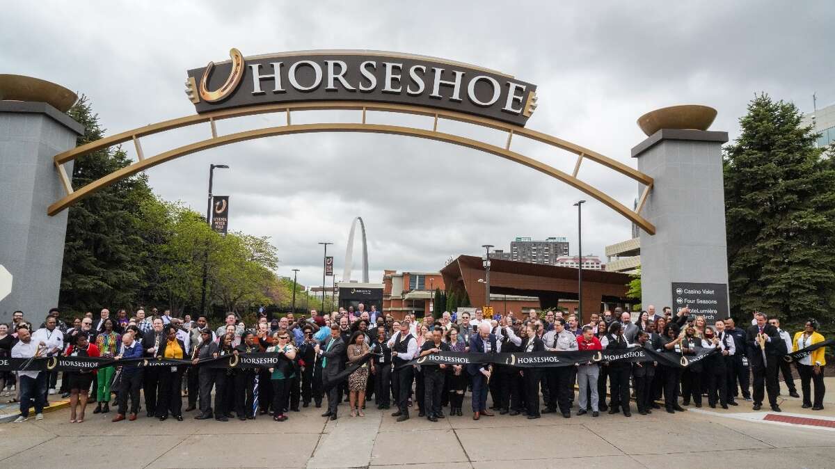 A ribbon-cutting event was held May 3 at the newly named Horseshoe in Downtown St. Louis.