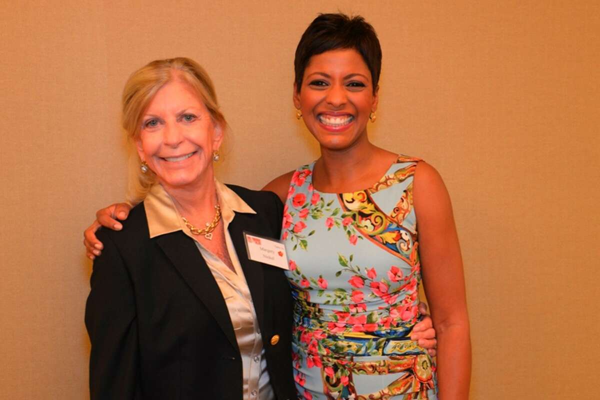 Marge Nickel, Philanthropist with past Voices of Courage Award Recipient and talk show host Tamron Hall.