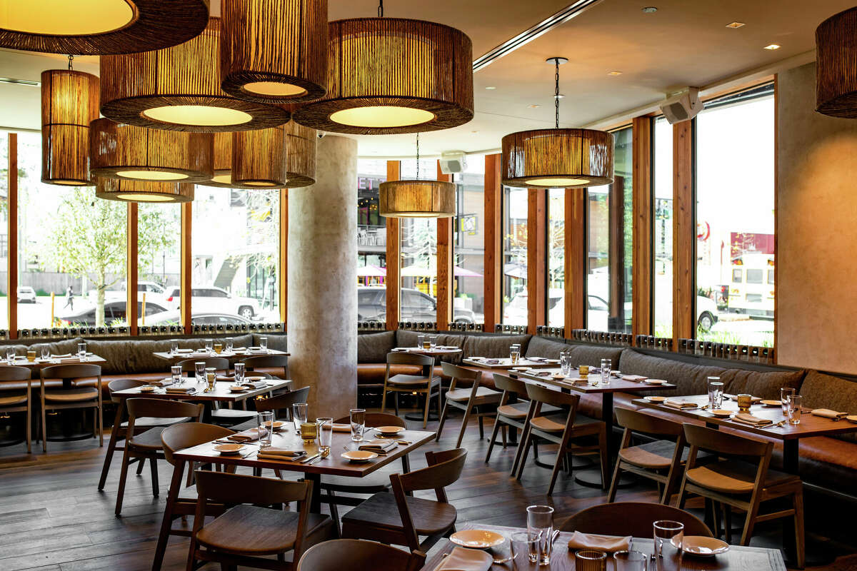 Sleek Italian restaurant Marmo sits in the new Montrose Collective development.