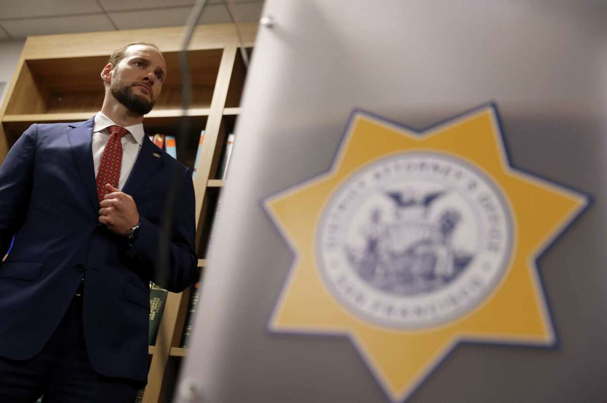 San Francisco District Attorney Chesa Boudin announced an arrest Tuesday in an international fencing operation out of a boba tea store that was sending goods stolen from cars in the city to other states and countries.