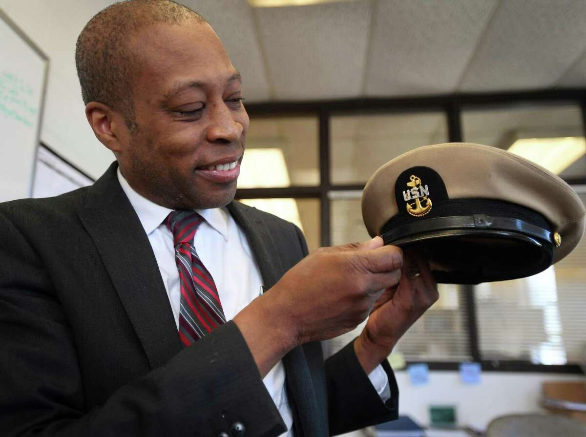 West Haven Finance Director Scott Jackson was surprised to acquire his father’s Navy hat from a city resident. . Marion “Charles” Jackson was a career Navy chief petty officer on the aircraft carrier U.S.S. Intrepid.
