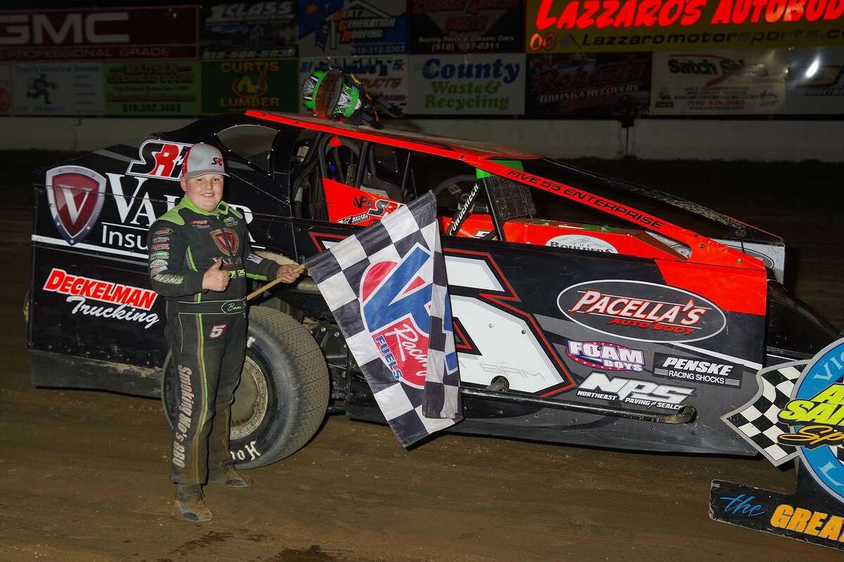 12-year-old Brock Pinkerous races to victory lane at Albany-Saratoga ...