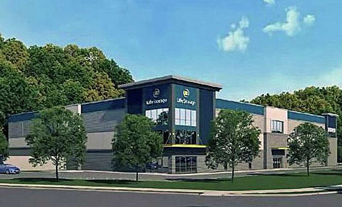 A rendering of a proposed self-storage building at 95 Mill Plain Road in Danbury.