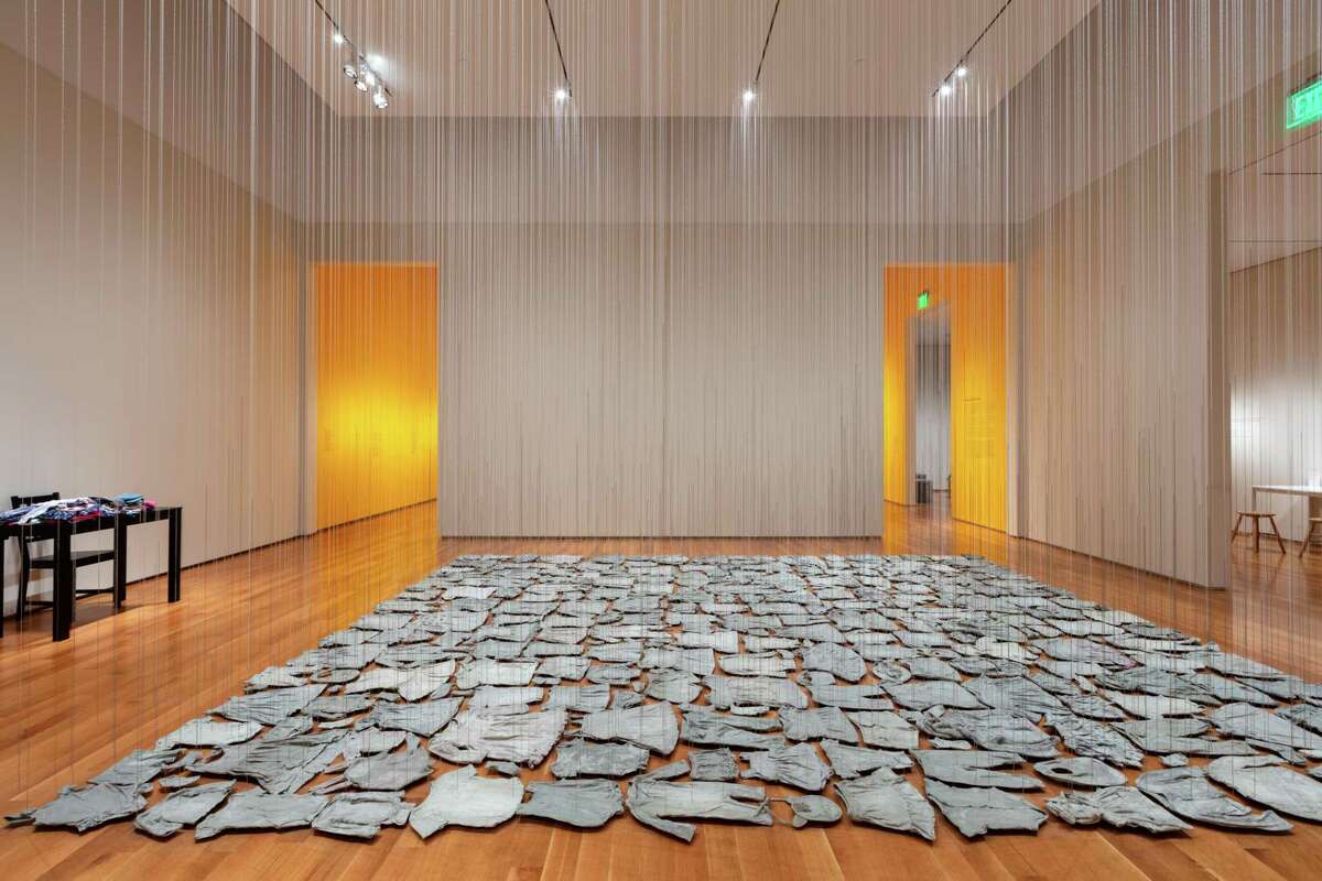 A view of Beili Liu's installation 