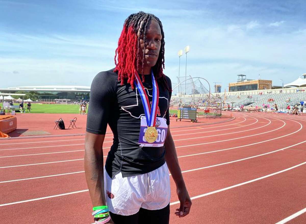 Ke'Andre Jones continued Port Arthur track and field state success on Friday with a gold medal in the 5A high jump.