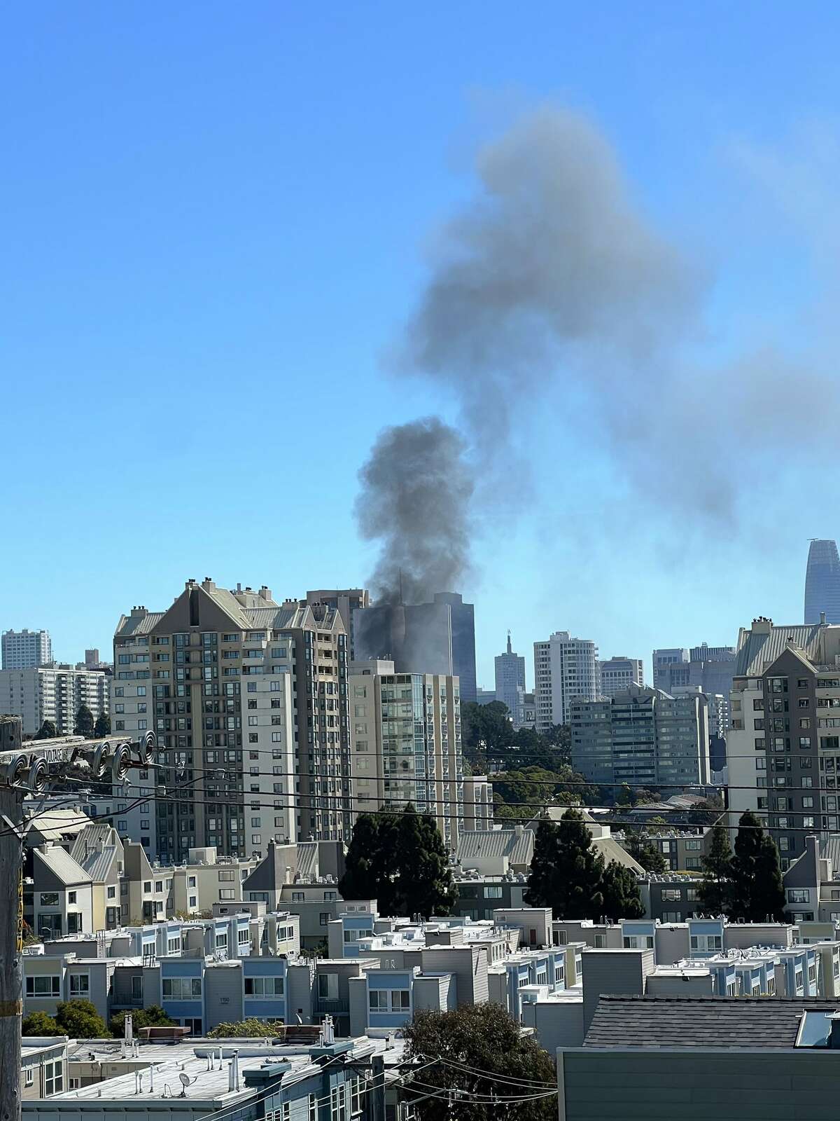 The San Francisco Fire Department responded to a fire in a building at 1355 Ellis on May 13, 2022.