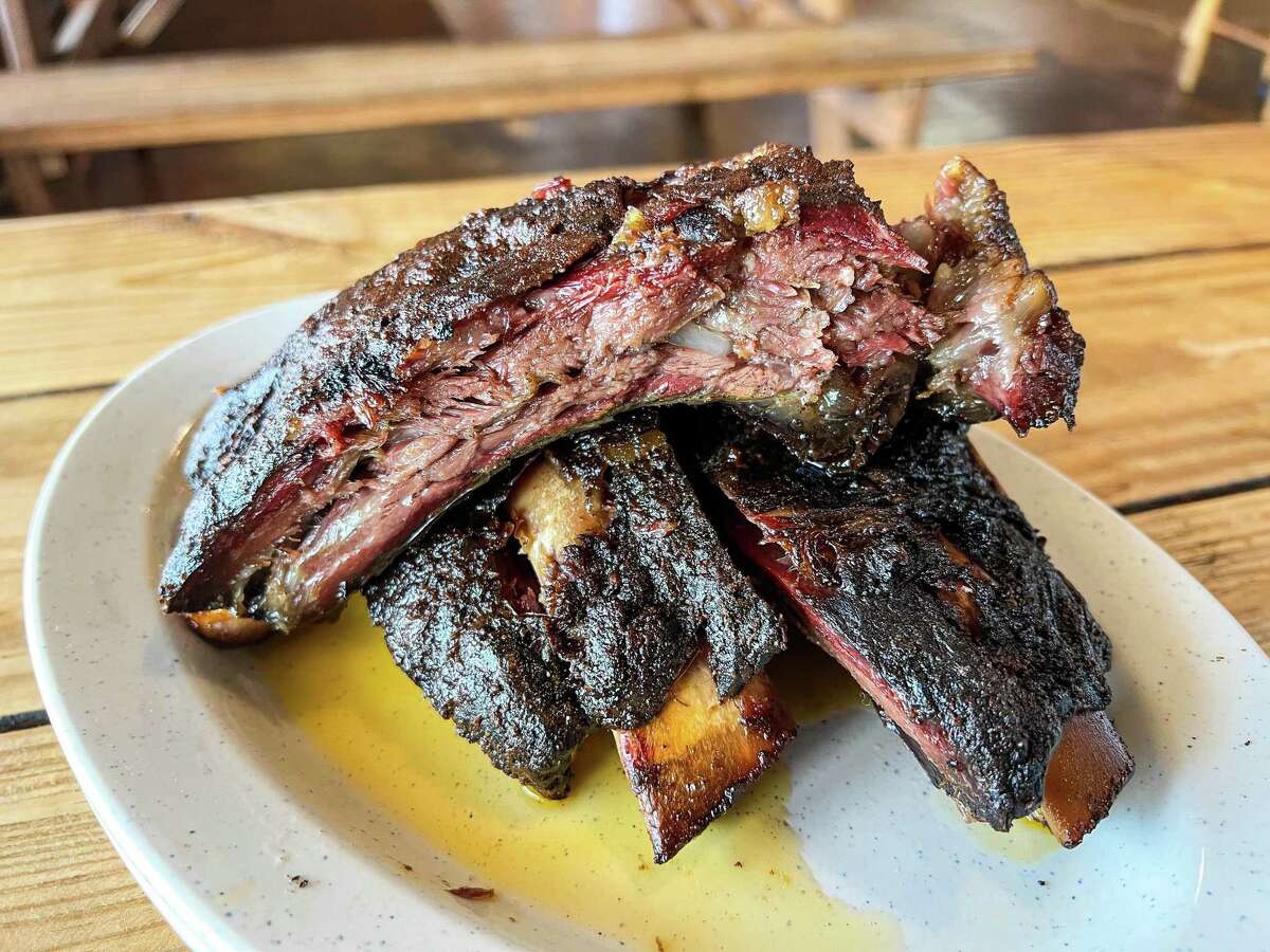 The beef back ribs at Stockyard Bar-B-Q are big and meaty.