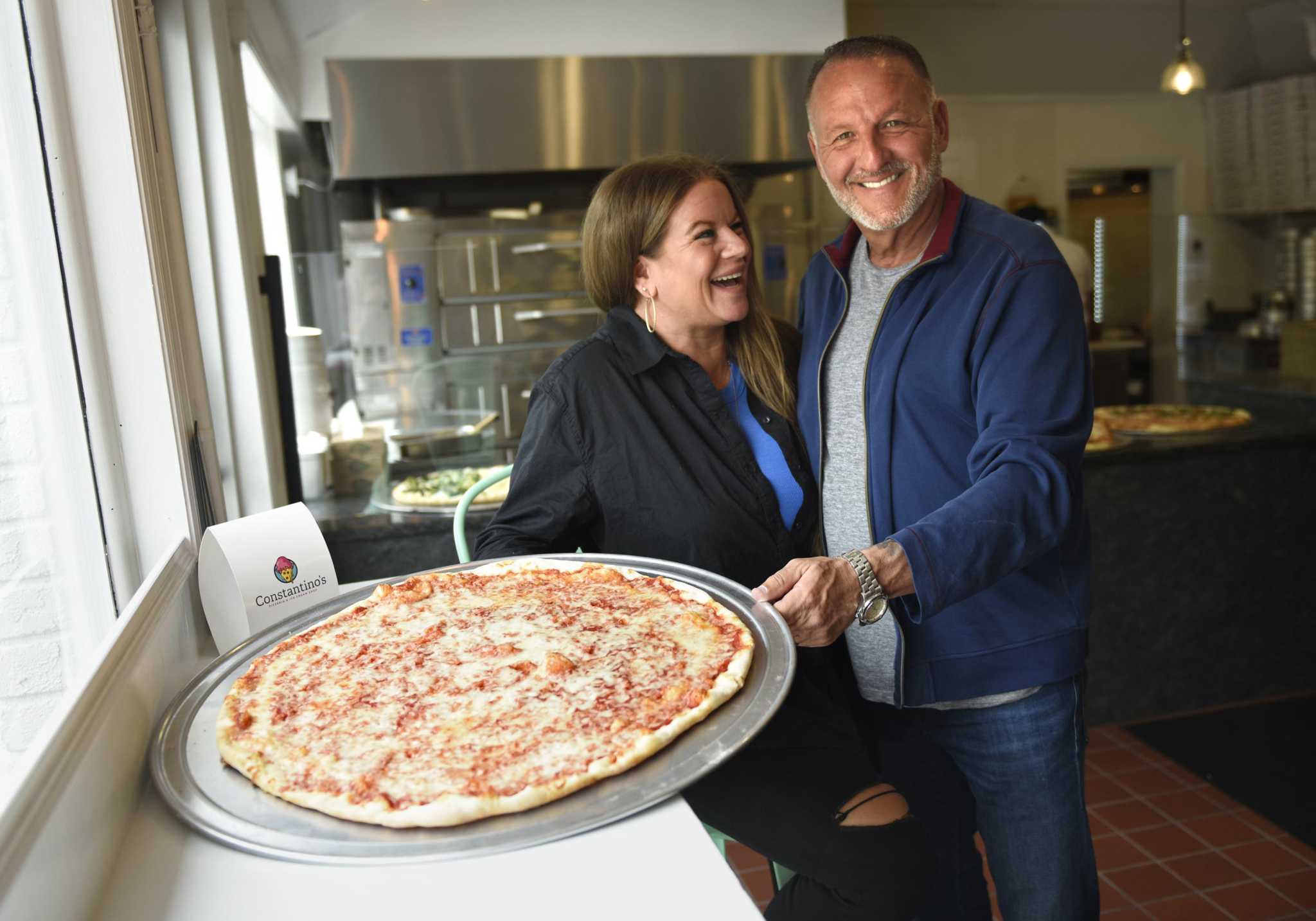 Couple behind Greenwich’s new Constantino’s Pizza and Ice Cream