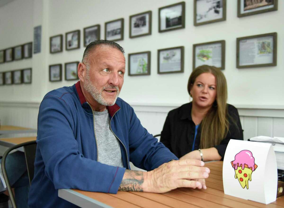 Couple behind Greenwich’s new Constantino’s Pizza and Ice Cream