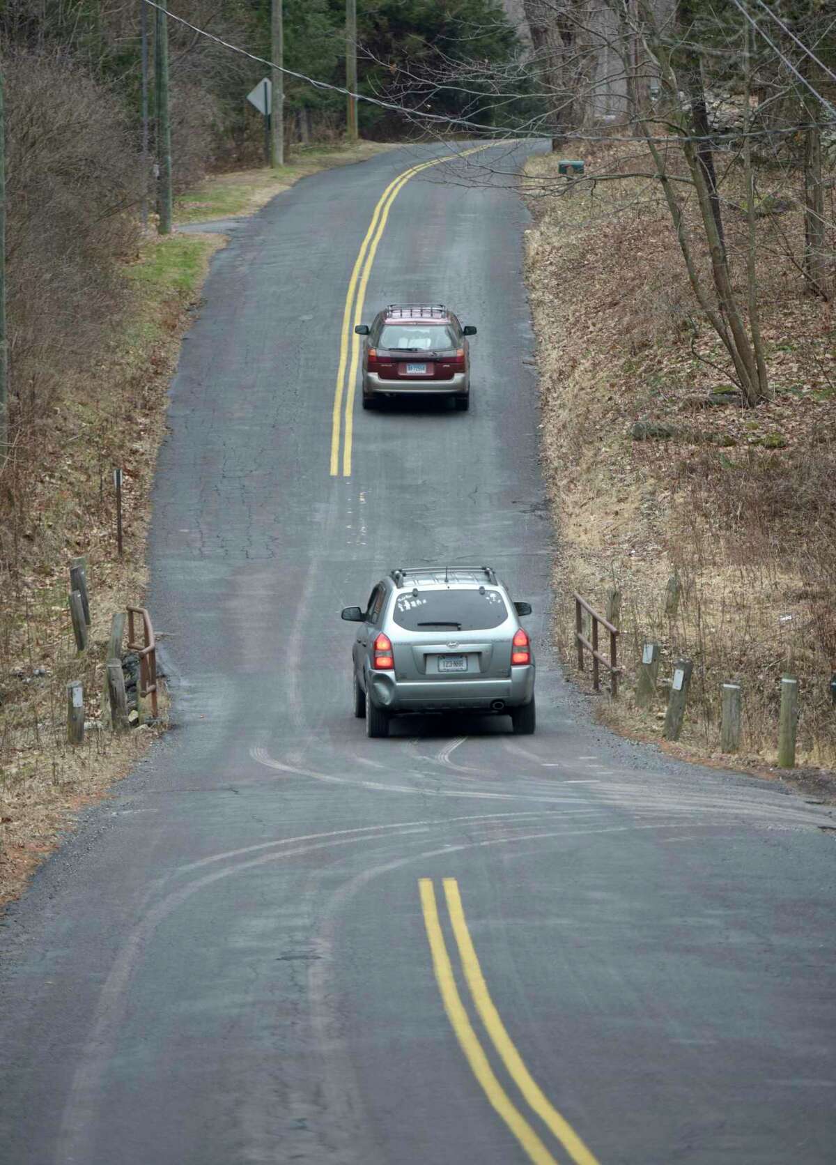 One lane bridge on Cherniske Road that New Milford proposes to make two lanes. Friday, December 14, 2018, in New Milford, Conn.