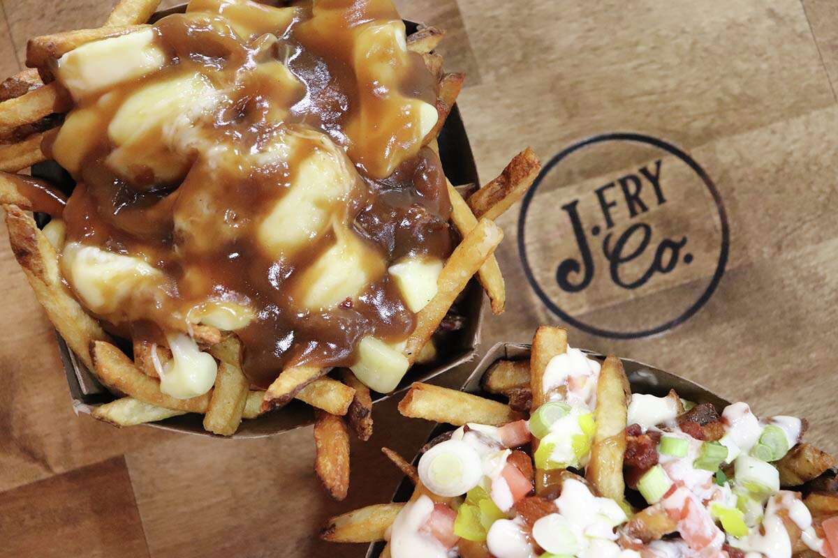 Poutine fries and twisted fries at Jefferson Fry Co., with four Connecticut locations.