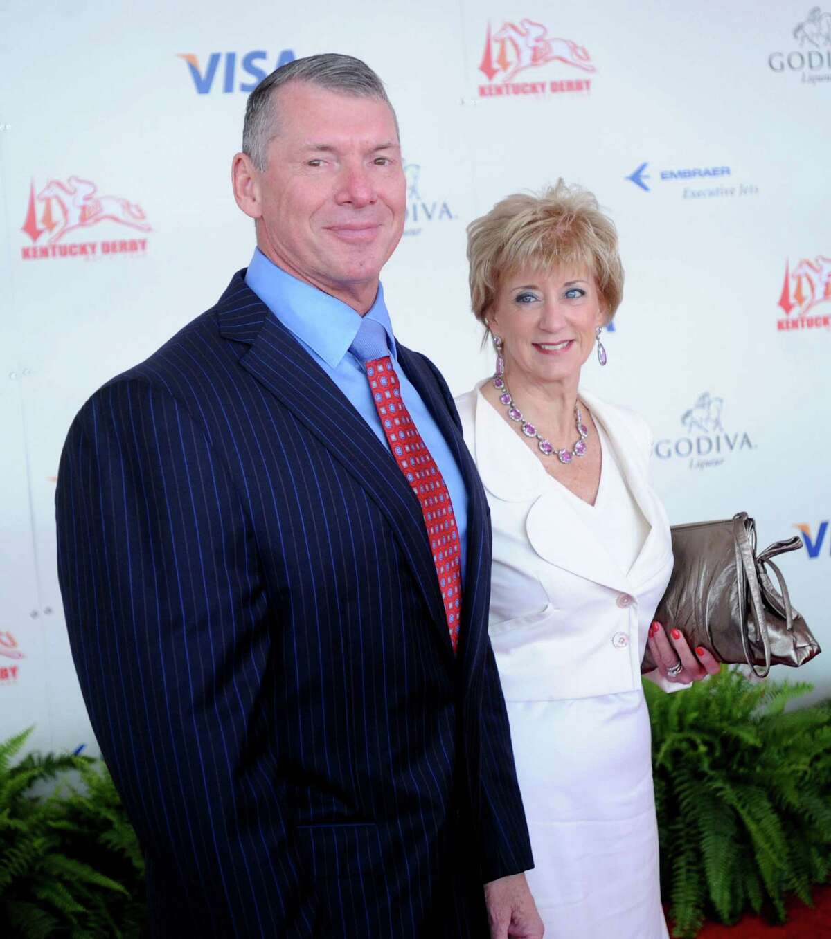 Vince and Linda McMahon attend the 134th running of the Kentucky Derby at Churchill Downs on May 3, 2008 in Louisville, Ky.