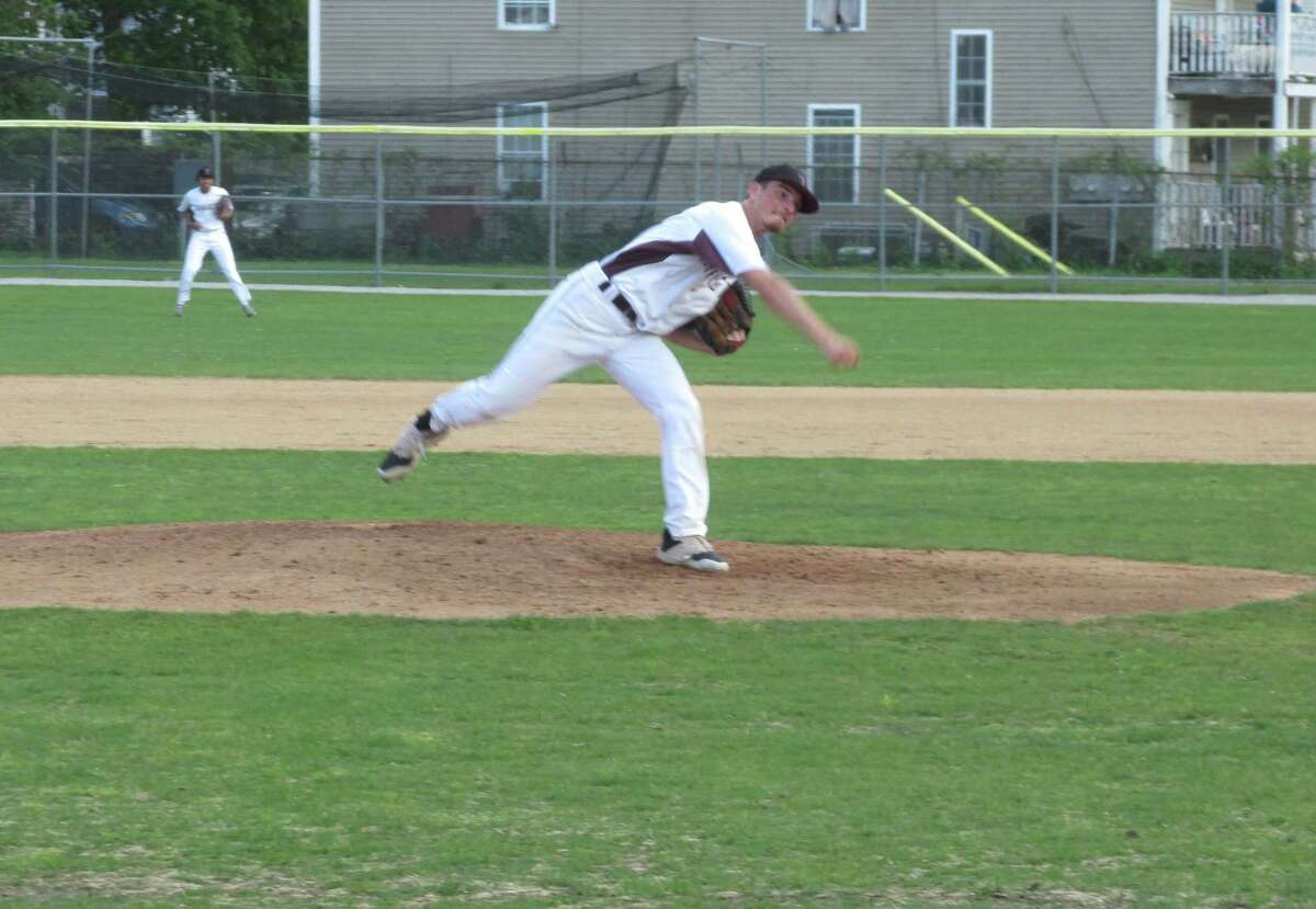 Torrington’s Tyler Semonich pitched his way out of all but one jam in a loss to undefeated St. Paul on Friday at Fuessenich Park.
