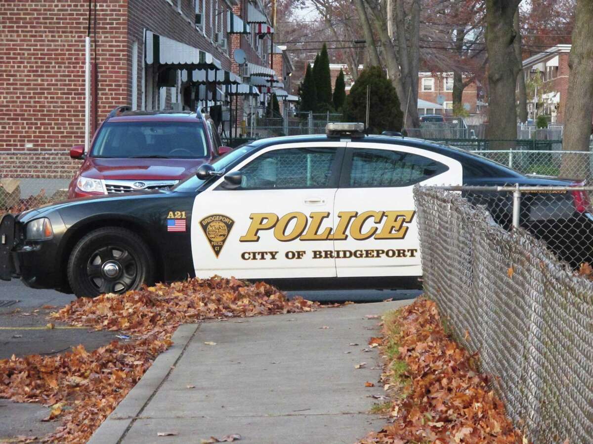 A Bridgeport police cruiser.