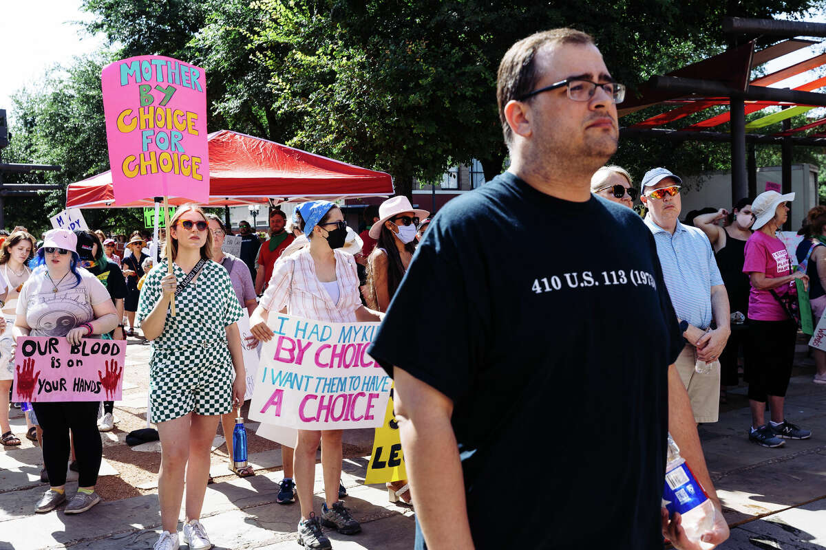 Hundreds attend San Antonio's Bans Off Our Bodies march and rally on Saturday, May 14. 