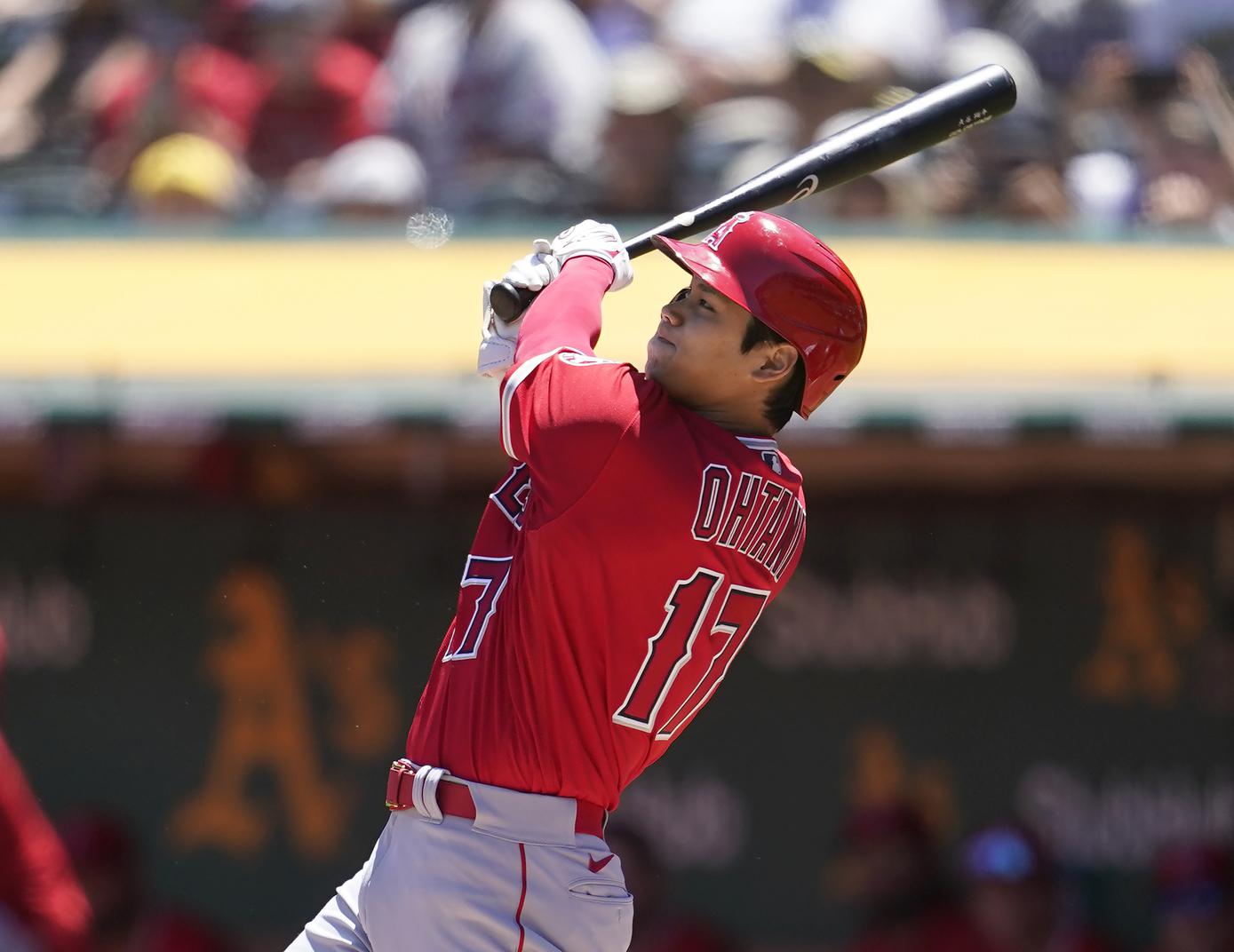 Shohei Ohtani called out on strikes., 06/15/2022