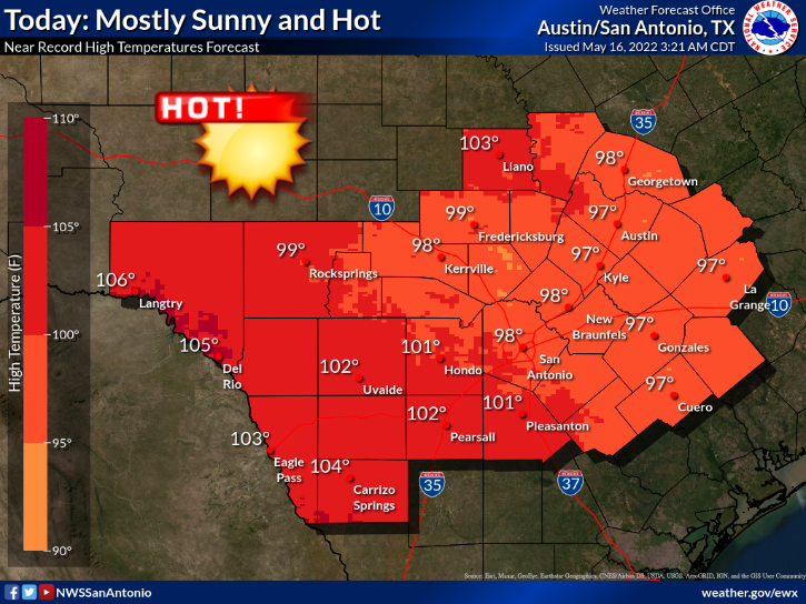 Record-breaking heat is expected in San Antonio this week