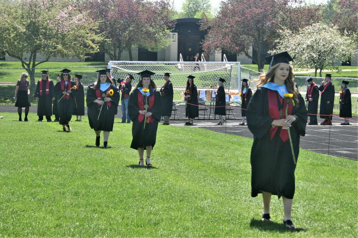 The Reed City High School 139th commencement ceremony was held on the RCHS football field on Sunday, May 15, with 95 graduating seniors walking across the stage. RCHS Distinguished Alumnus Award winner, James G. George, class of 1963 was the keynote speaker.
