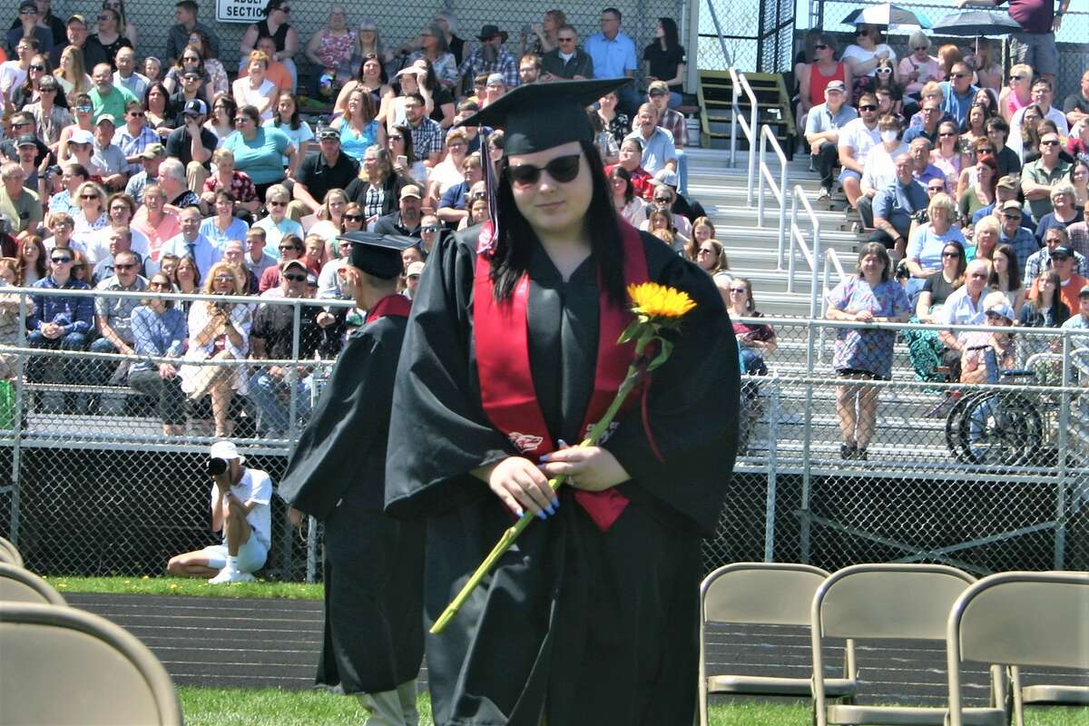 The Reed City High School 139th commencement ceremony was held on the RCHS football field on Sunday, May 15, with 95 graduating seniors walking across the stage. RCHS Distinguished Alumnus Award winner, James G. George, class of 1963 was the keynote speaker.