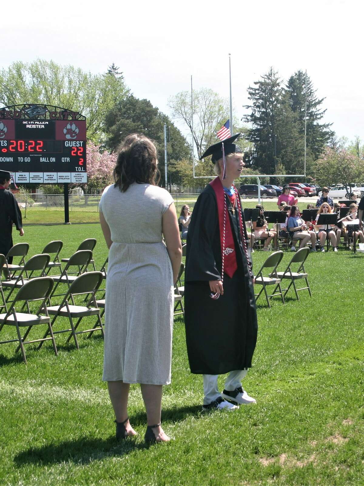 The Reed City High School 139th commencement ceremony was held on the RCHS football field on Sunday, May 15, with 95 graduating seniors walking across the stage. RCHS Distinguished Alumnus Award winner, James G. George, class of 1963 was the keynote speaker.