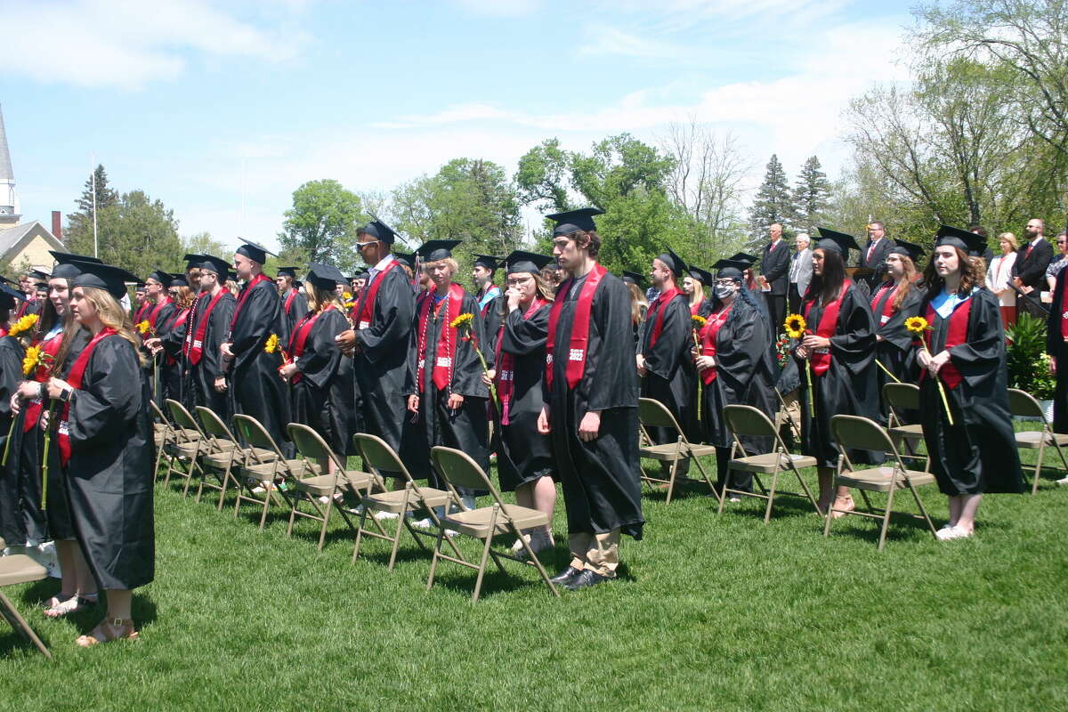 The Reed City High School 139th commencement ceremony was held on the RCHS football field on Sunday, May 15, with 95 graduating seniors walking across the stage. RCHS Distinguished Alumnus Award winner, James G. George, class of 1963 was the keynote speaker.
