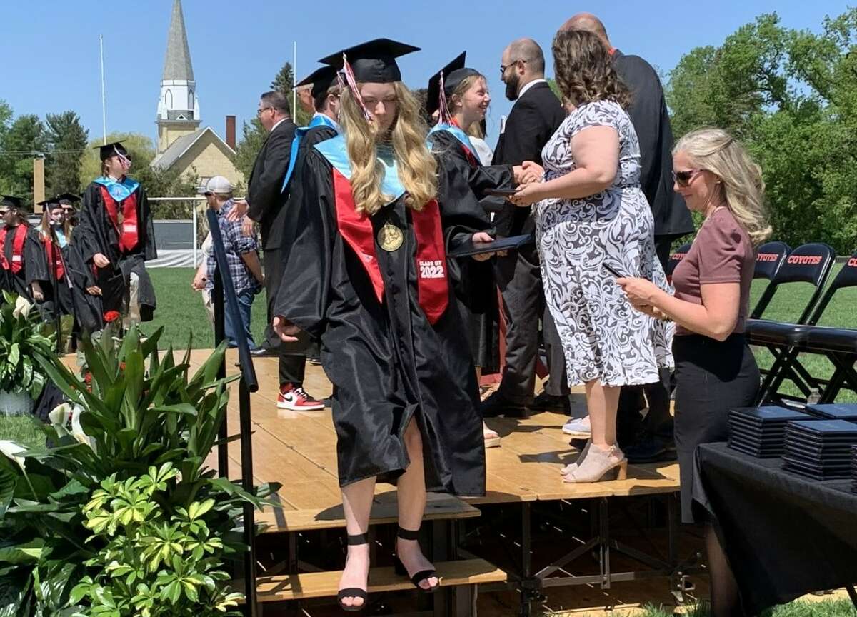 The Reed City High School 139th commencement ceremony was held on the RCHS football field on Sunday, May 15, with 95 graduating seniors walking across the stage. RCHS Distinguished Alumnus Award winner, James G. George, class of 1963 was the keynote speaker.