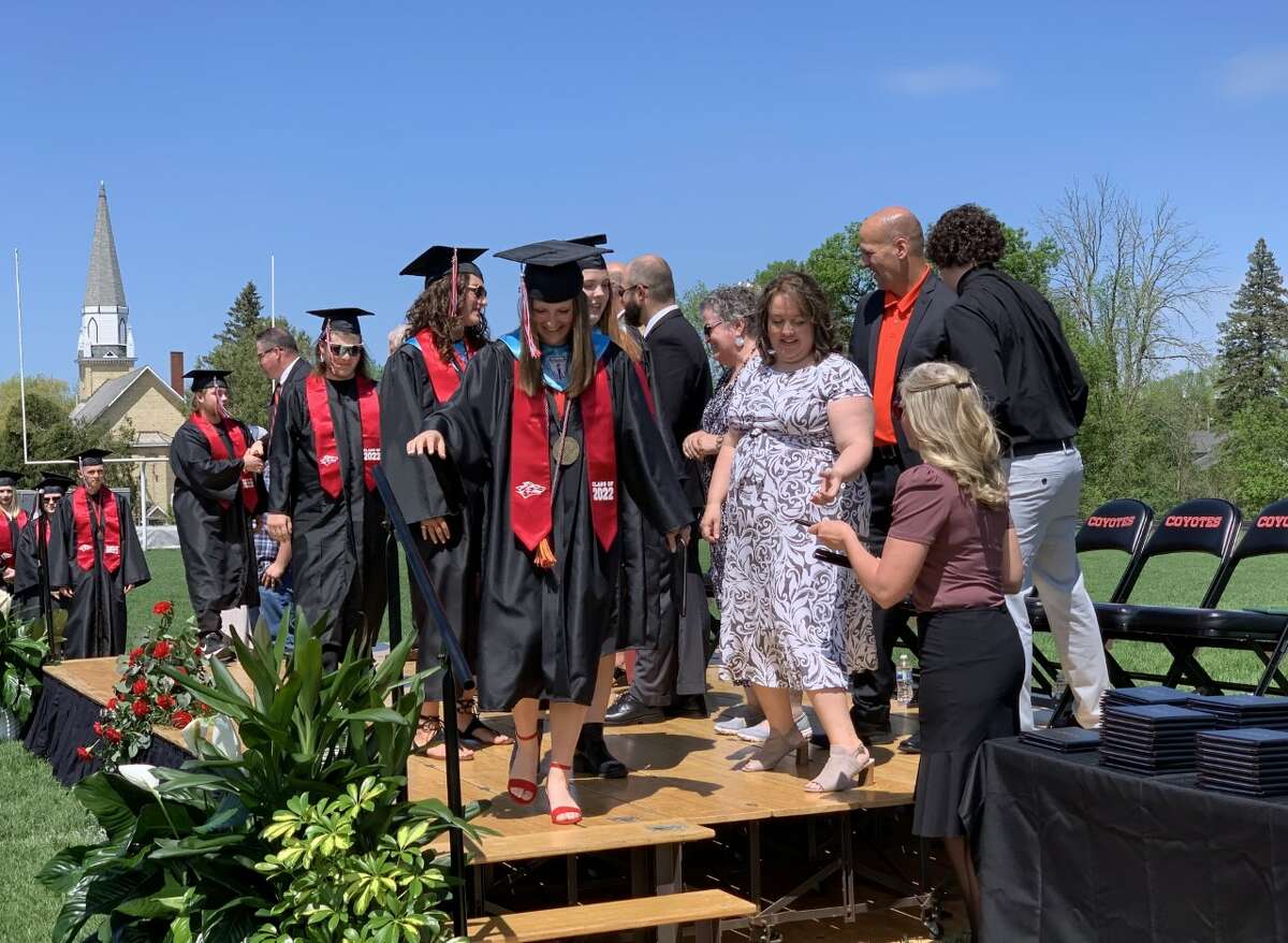 The Reed City High School 139th commencement ceremony was held on the RCHS football field on Sunday, May 15, with 95 graduating seniors walking across the stage. RCHS Distinguished Alumnus Award winner, James G. George, class of 1963 was the keynote speaker.