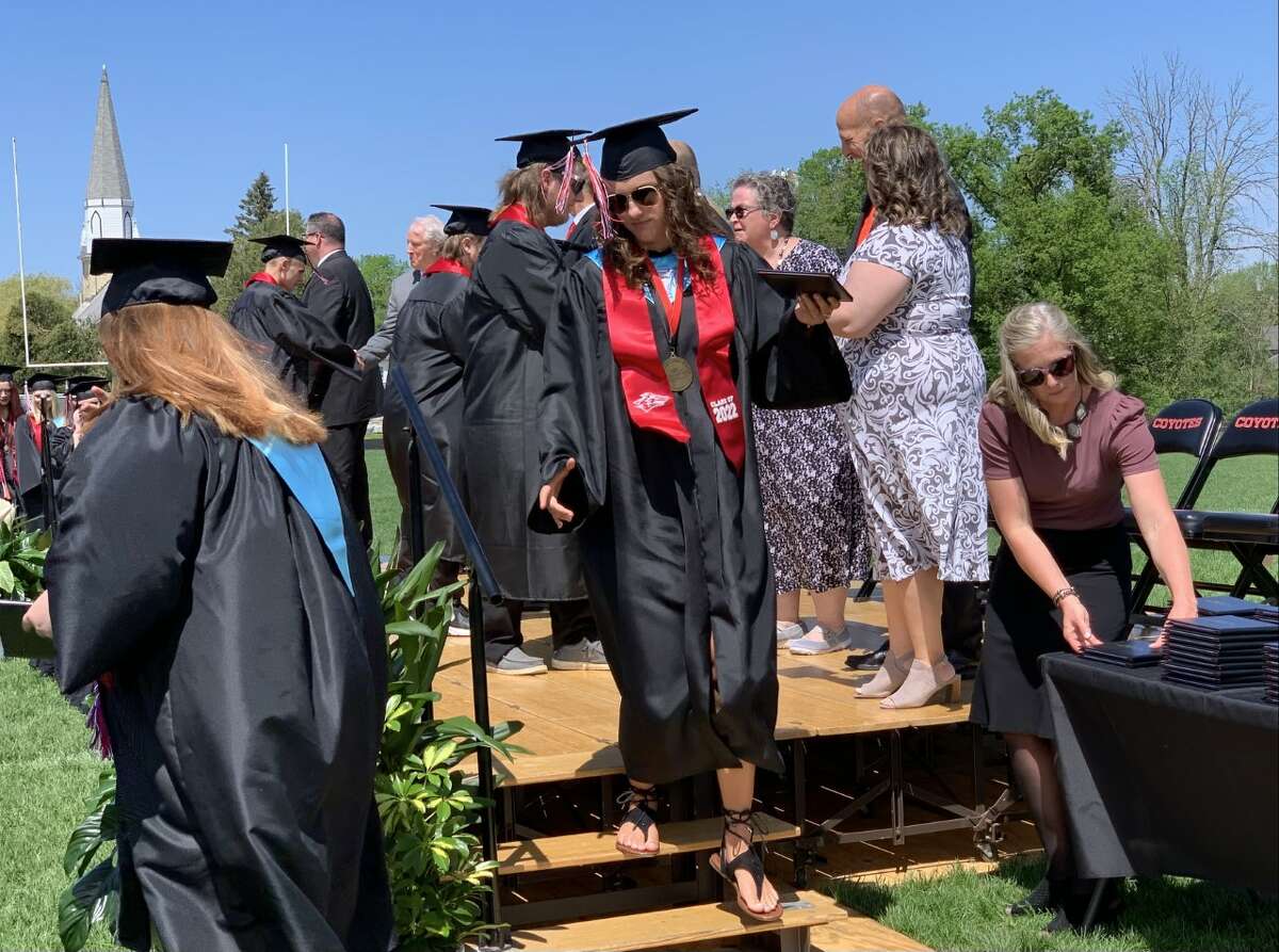 The Reed City High School 139th commencement ceremony was held on the RCHS football field on Sunday, May 15, with 95 graduating seniors walking across the stage. RCHS Distinguished Alumnus Award winner, James G. George, class of 1963 was the keynote speaker.