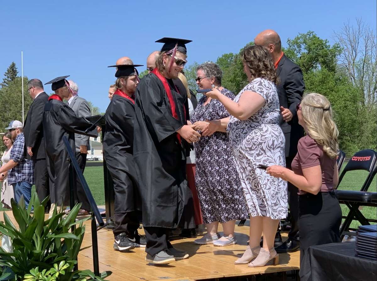 The Reed City High School 139th commencement ceremony was held on the RCHS football field on Sunday, May 15, with 95 graduating seniors walking across the stage. RCHS Distinguished Alumnus Award winner, James G. George, class of 1963 was the keynote speaker.