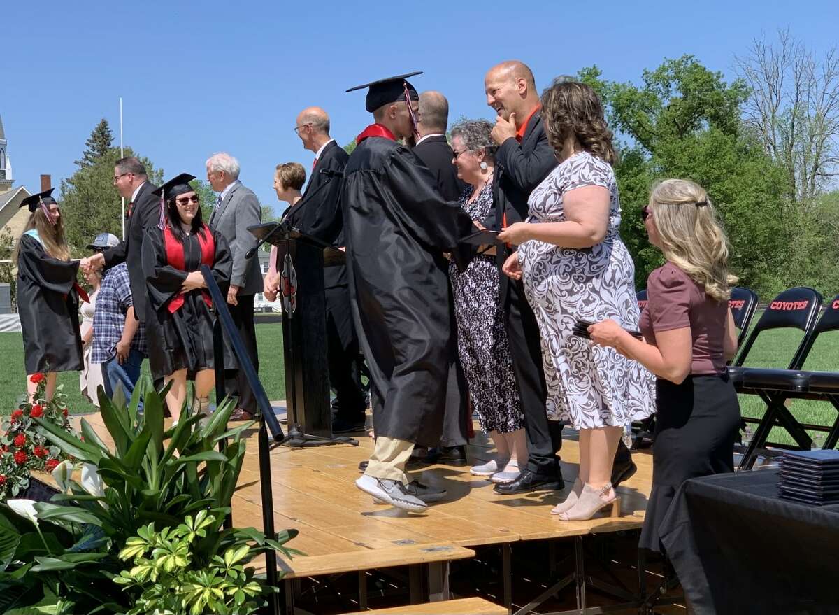 The Reed City High School 139th commencement ceremony was held on the RCHS football field on Sunday, May 15, with 95 graduating seniors walking across the stage. RCHS Distinguished Alumnus Award winner, James G. George, class of 1963 was the keynote speaker.