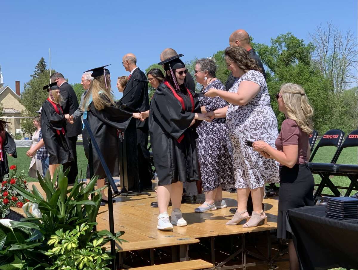 The Reed City High School 139th commencement ceremony was held on the RCHS football field on Sunday, May 15, with 95 graduating seniors walking across the stage. RCHS Distinguished Alumnus Award winner, James G. George, class of 1963 was the keynote speaker.