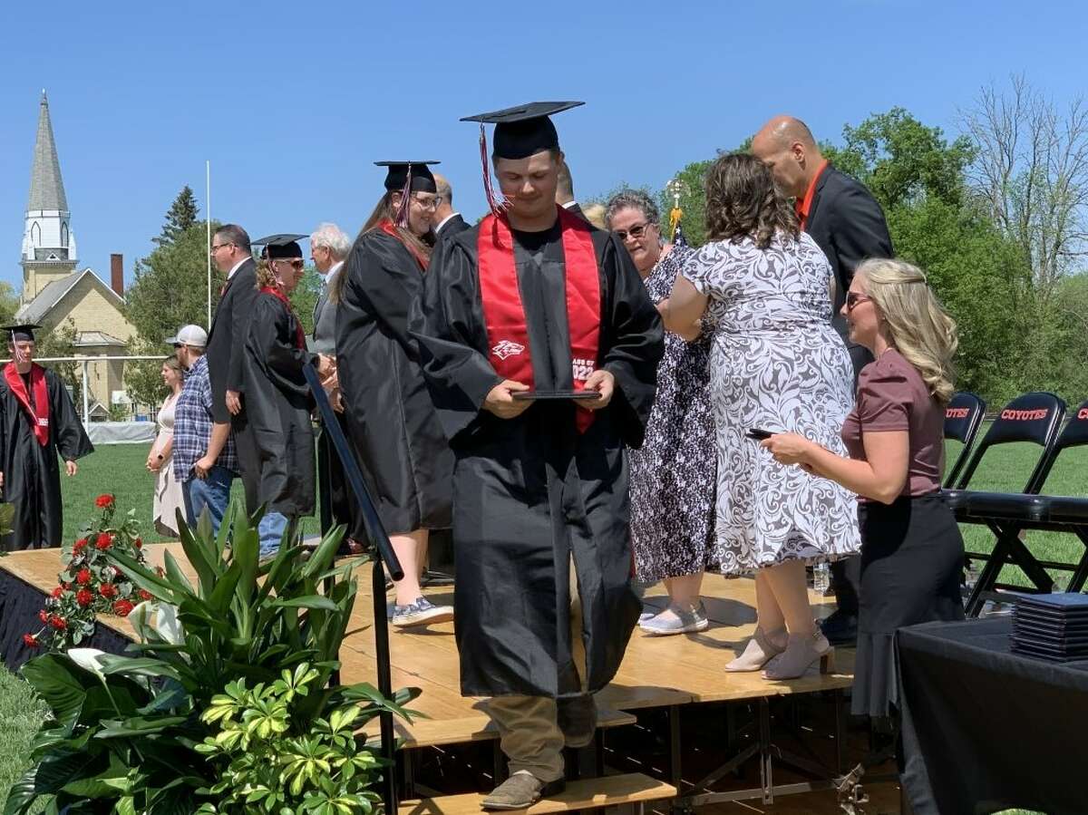 The Reed City High School 139th commencement ceremony was held on the RCHS football field on Sunday, May 15, with 95 graduating seniors walking across the stage. RCHS Distinguished Alumnus Award winner, James G. George, class of 1963 was the keynote speaker.