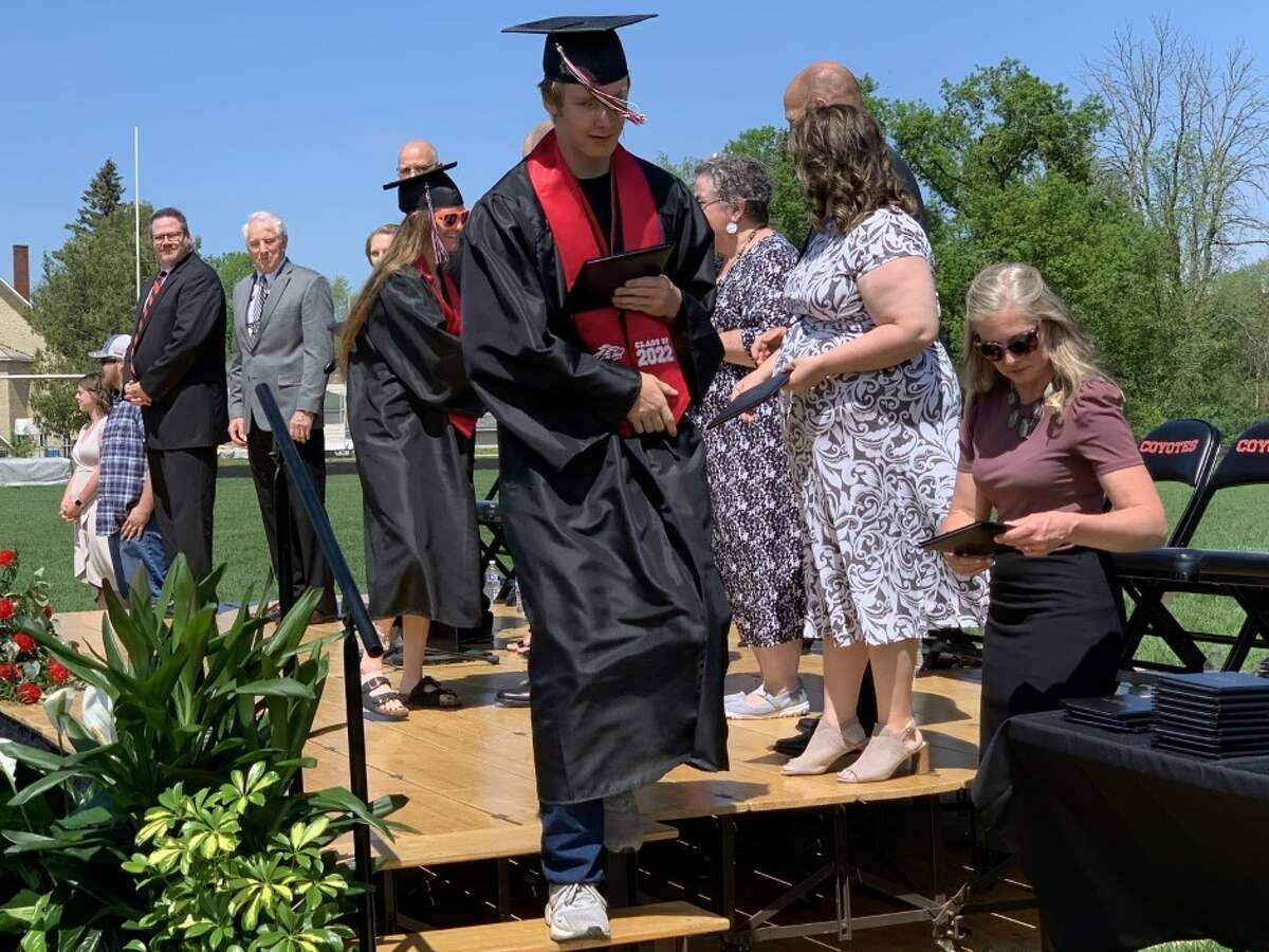 The Reed City High School 139th commencement ceremony was held on the RCHS football field on Sunday, May 15, with 95 graduating seniors walking across the stage. RCHS Distinguished Alumnus Award winner, James G. George, class of 1963 was the keynote speaker.