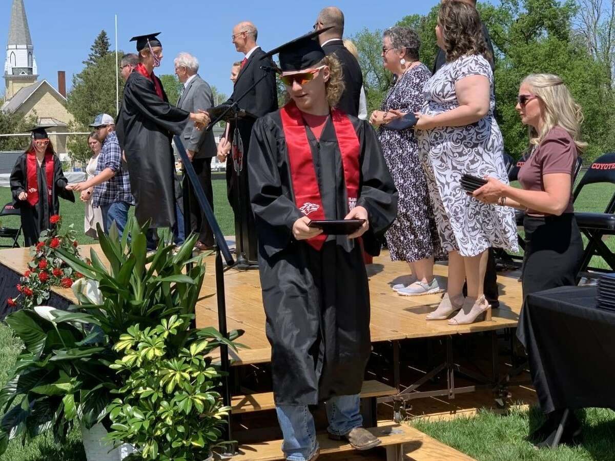 The Reed City High School 139th commencement ceremony was held on the RCHS football field on Sunday, May 15, with 95 graduating seniors walking across the stage. RCHS Distinguished Alumnus Award winner, James G. George, class of 1963 was the keynote speaker.