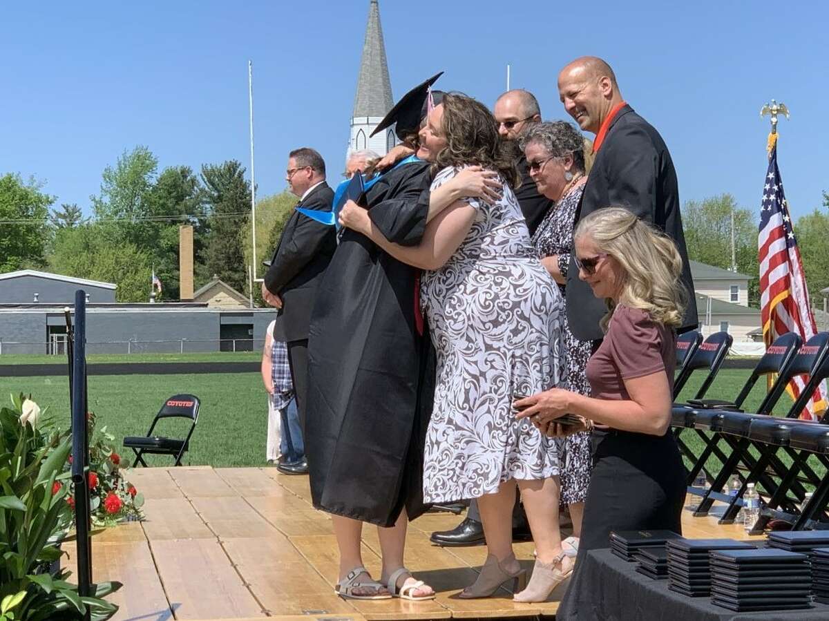The Reed City High School 139th commencement ceremony was held on the RCHS football field Sunday, May 15, with 95 graduating seniors walking across the stage. RCHS Distinguished Alumnus Award winner, James G. George, class of 1963 was the keynote speaker.