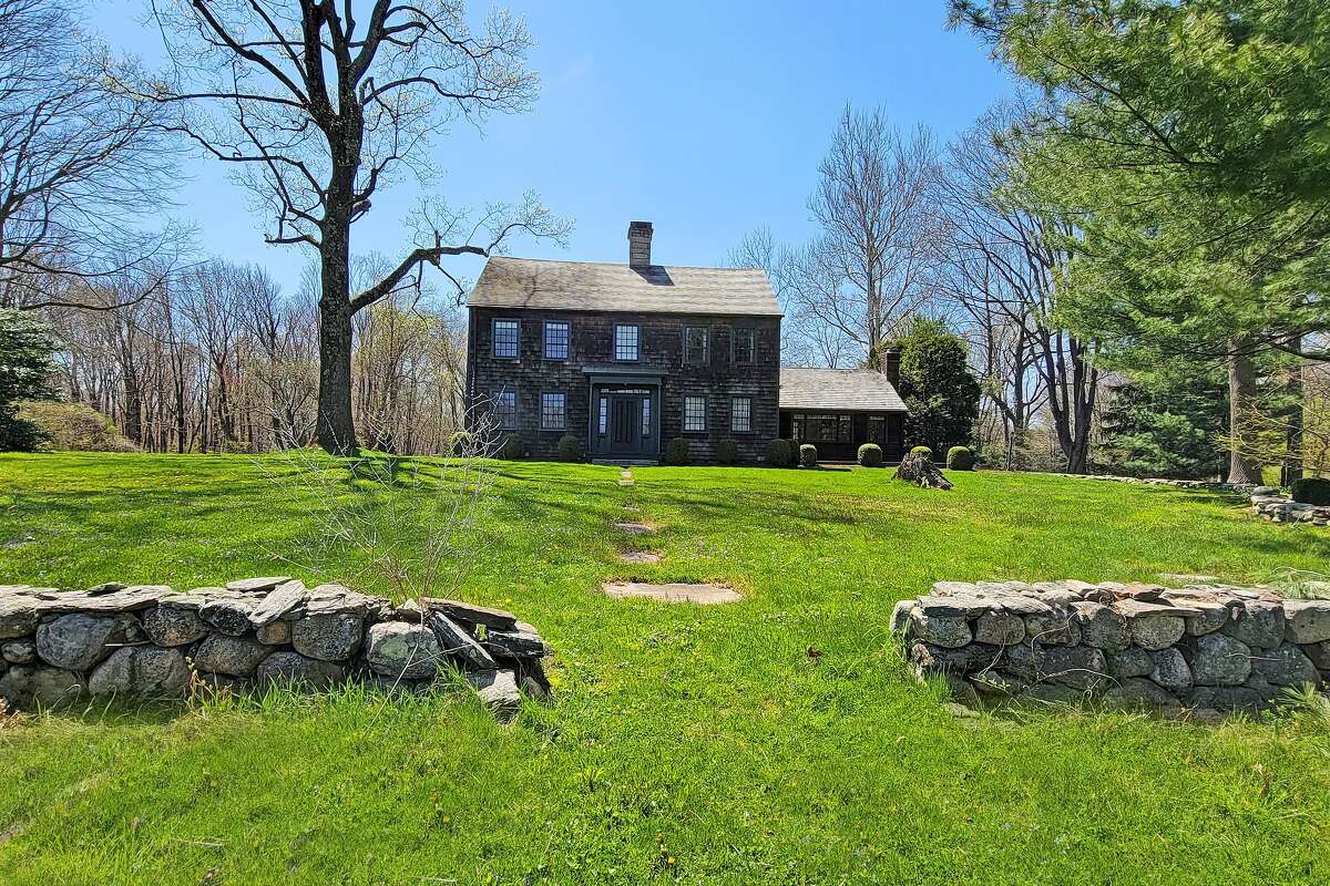 The home on 46 Dayton Road in Redding, Conn. has more than 5 acres of land. 