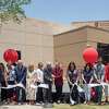 Guests and dignitaries cut the ribbon opening the new building 05/16/2022 for the newly completed Texas Tech University Health Sciences Center Physician Assistant building on Midland College campus. Tim Fischer/Reporter-Telegram