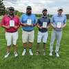 Four of the five golfers who advanced from the U.S. Open local qualifier Monday, May 16, 2022, at Shaker Ridge Country Club are shown with their sectional invitations (from left): Scott Berliner, Matt Campbell, Bryan Adkinson and Jason Thresher. Missing from the photo is Brandon Lacasse.