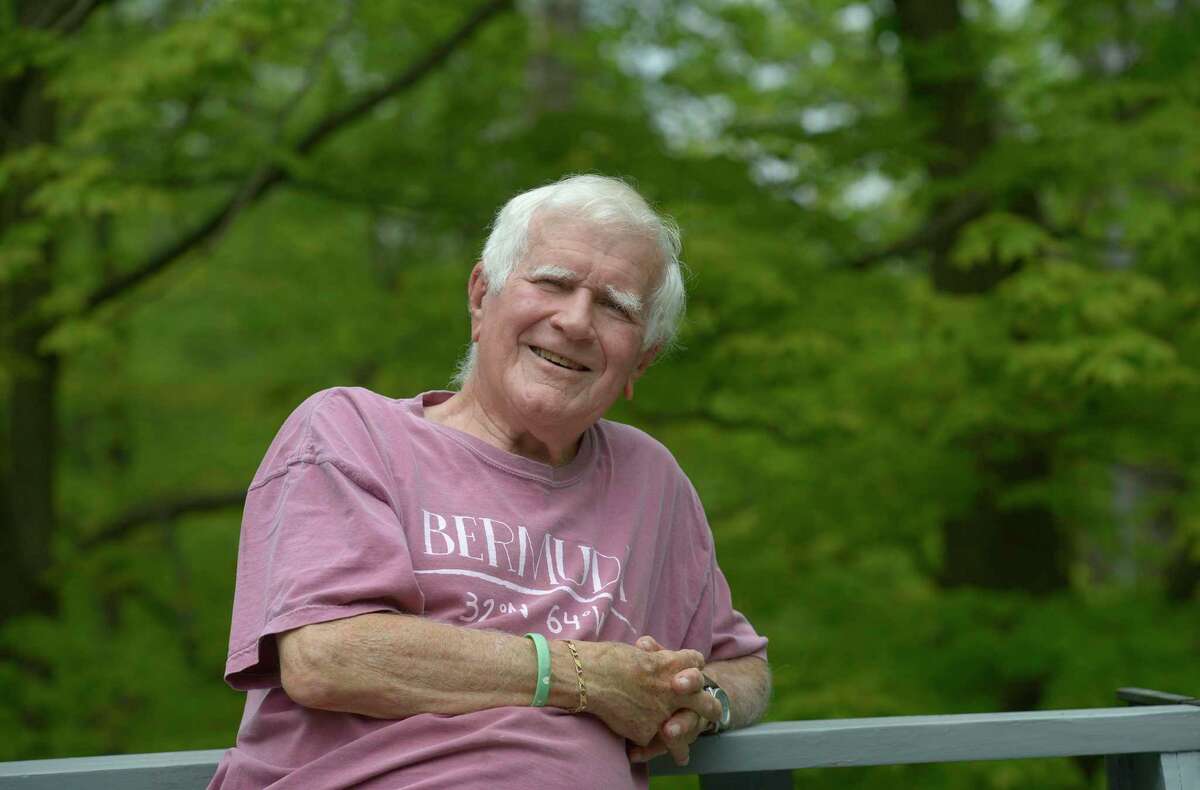 Richard Godbout, of Ridgefield, is the grand marshal for this year’s Memorial Day Parade. Ridgefield, Conn. Monday, May 16, 2022.